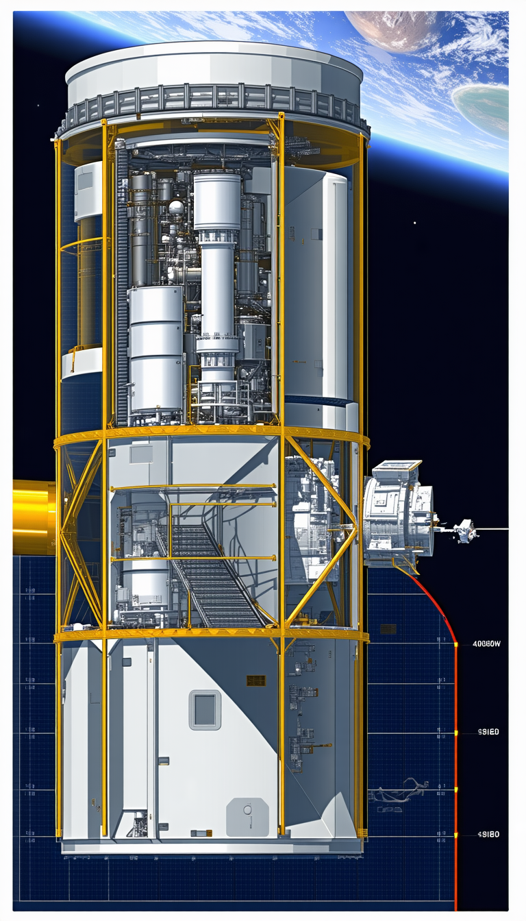 The Image Is A Computer-generated (cgi) Drawing Of A Space Station