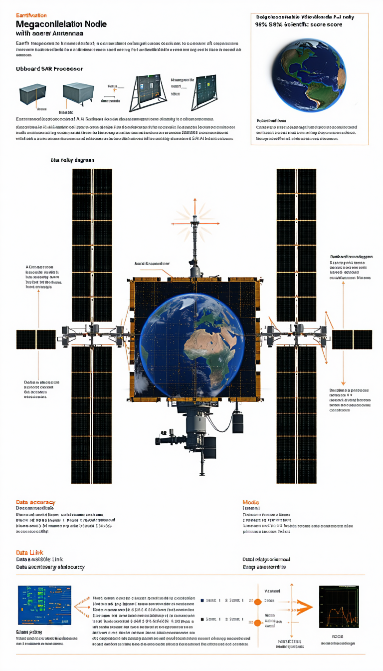 The Image Is A Diagram Of A Space Station, Showing The Various Components And Their Functions