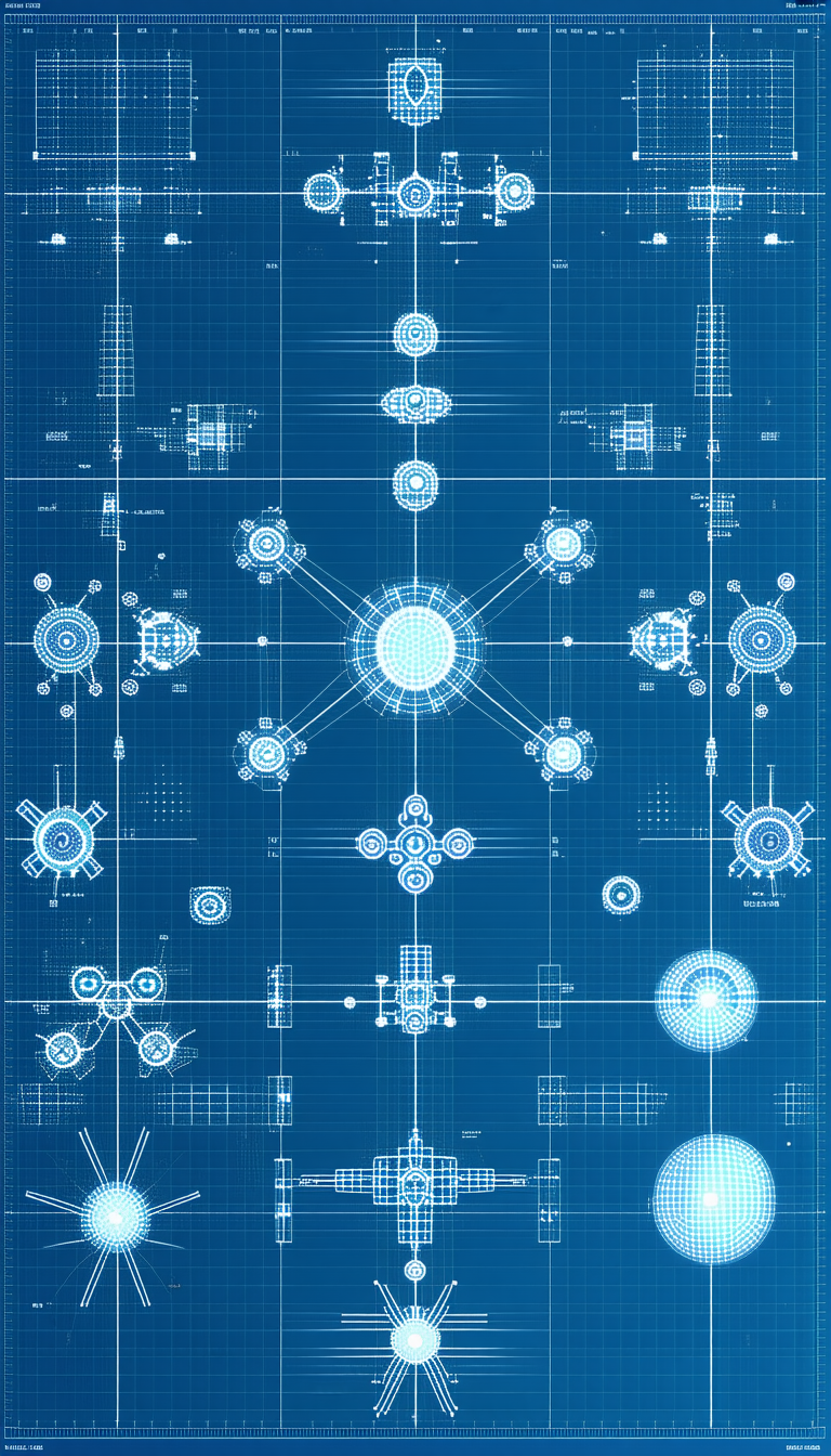 blueprint futuristic city