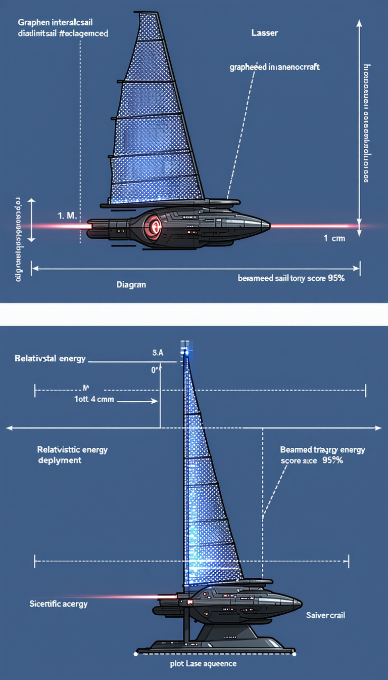 The Image Is A Blueprint Of A Futuristic Spacecraft, Showing Its Various Components And Dimensions