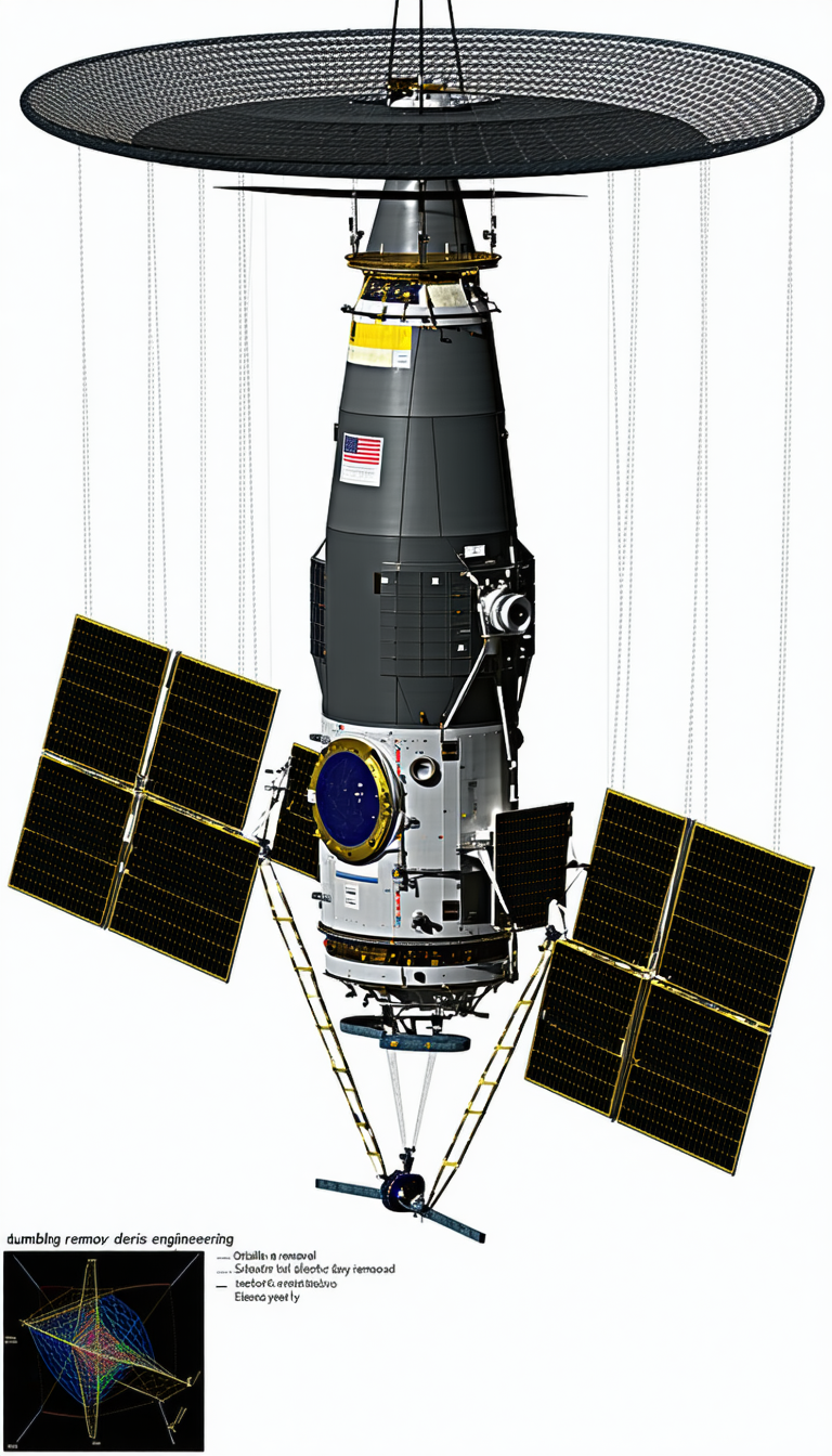 A Space Shuttle Is Shown In A Three-dimensional View, With Its Various Components Clearly Visible