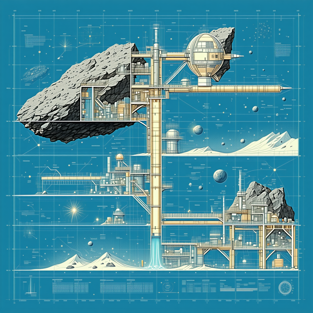 blueprint futuristic space station