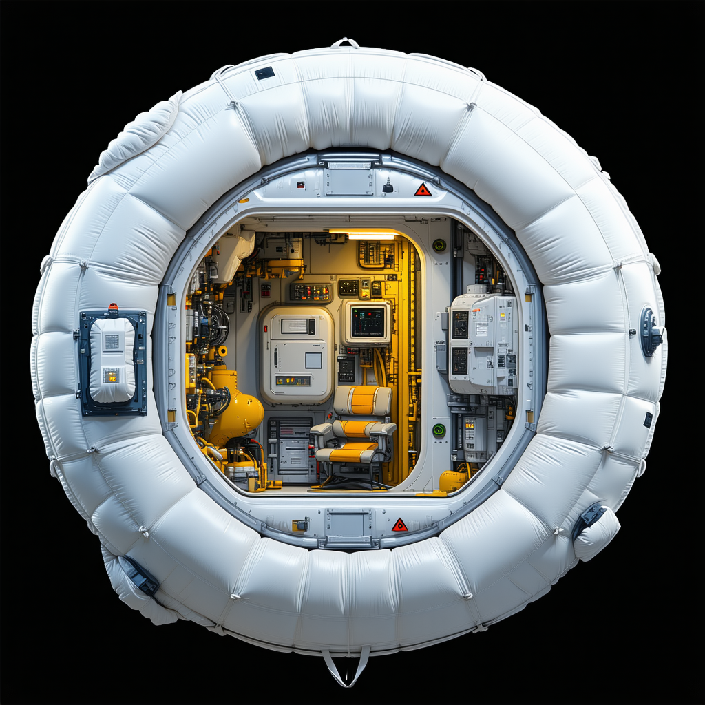 image, there large white inflatable