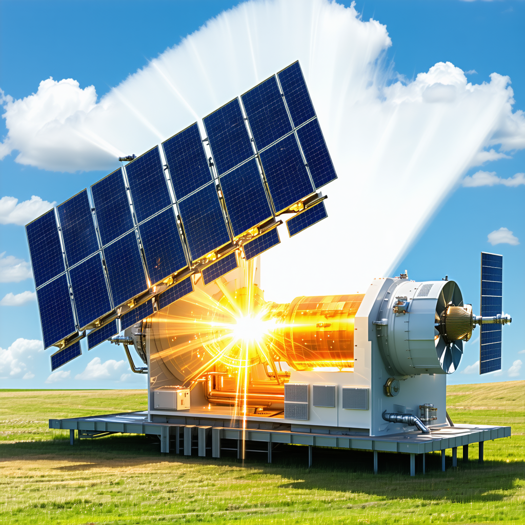 A Large Solar Panel, Which Is A Part Of A Solar-powered Machine