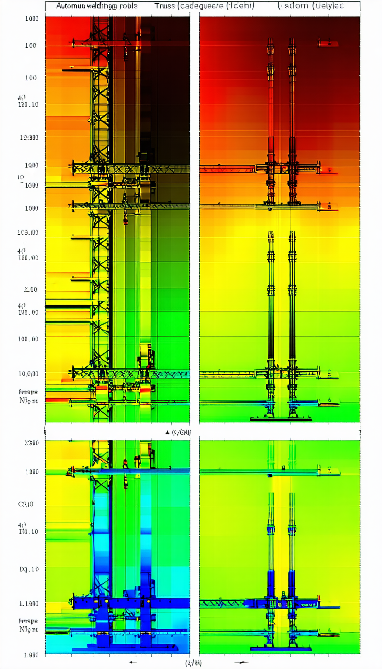 The Image Is A Graphic Representation Of A Large Structure, Possibly A Bridge Or A Tower