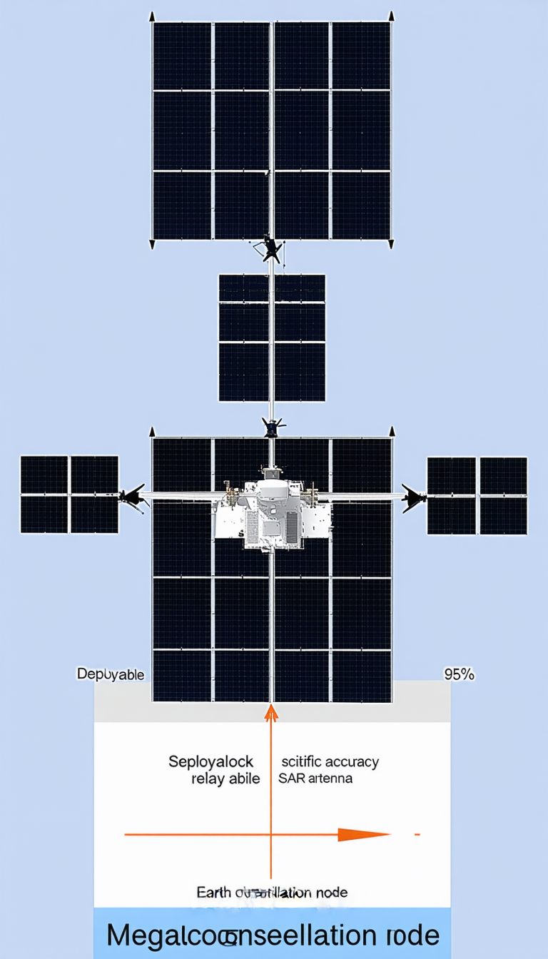 A Solar Panel With A Large Number Of Solar Panels Attached To It