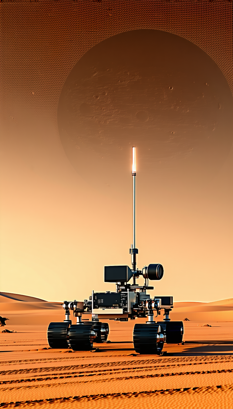 A Large Satellite Dish On A Sandy Surface, Possibly A Desert