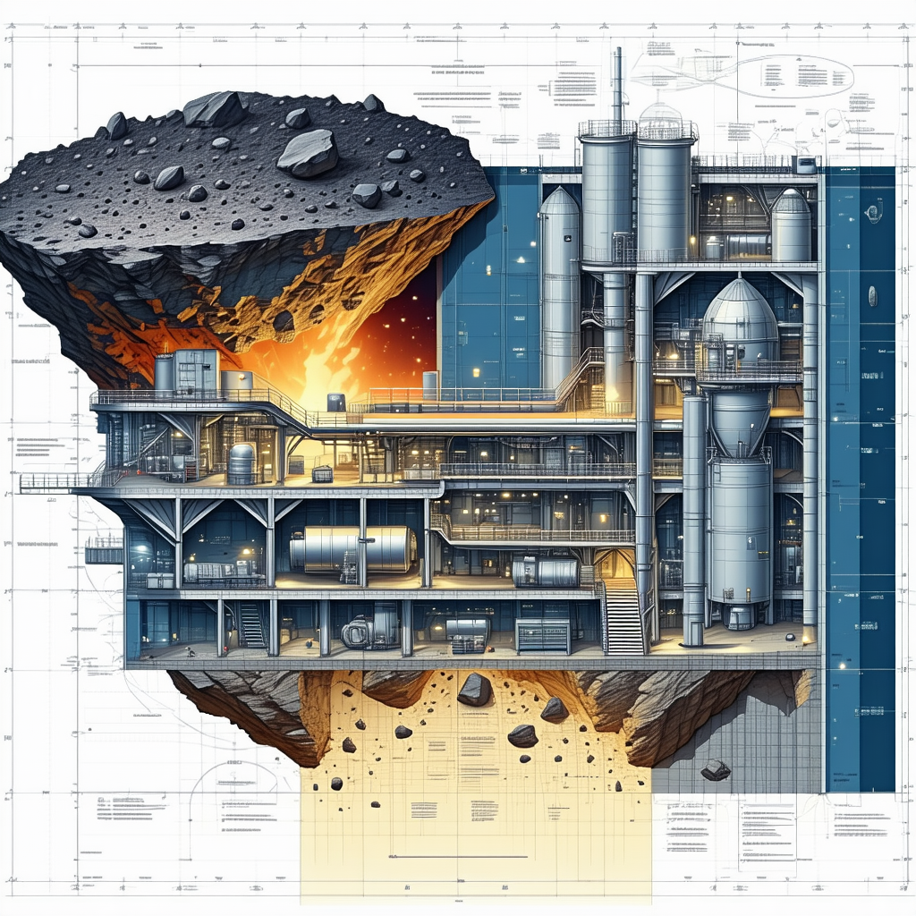 large, detailed drawing space station
