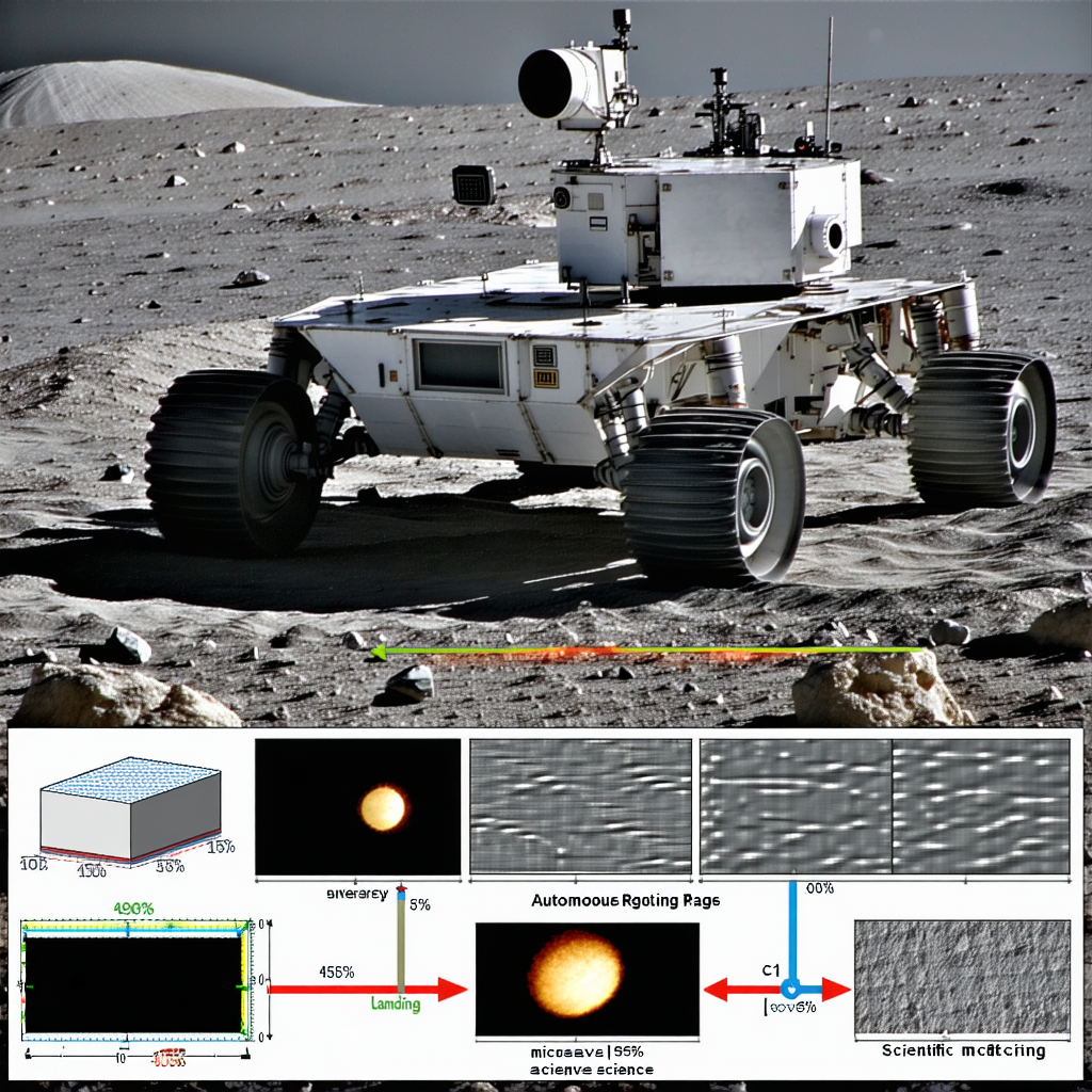A White Rover Vehicle On A Rocky Surface, Possibly On The Moon