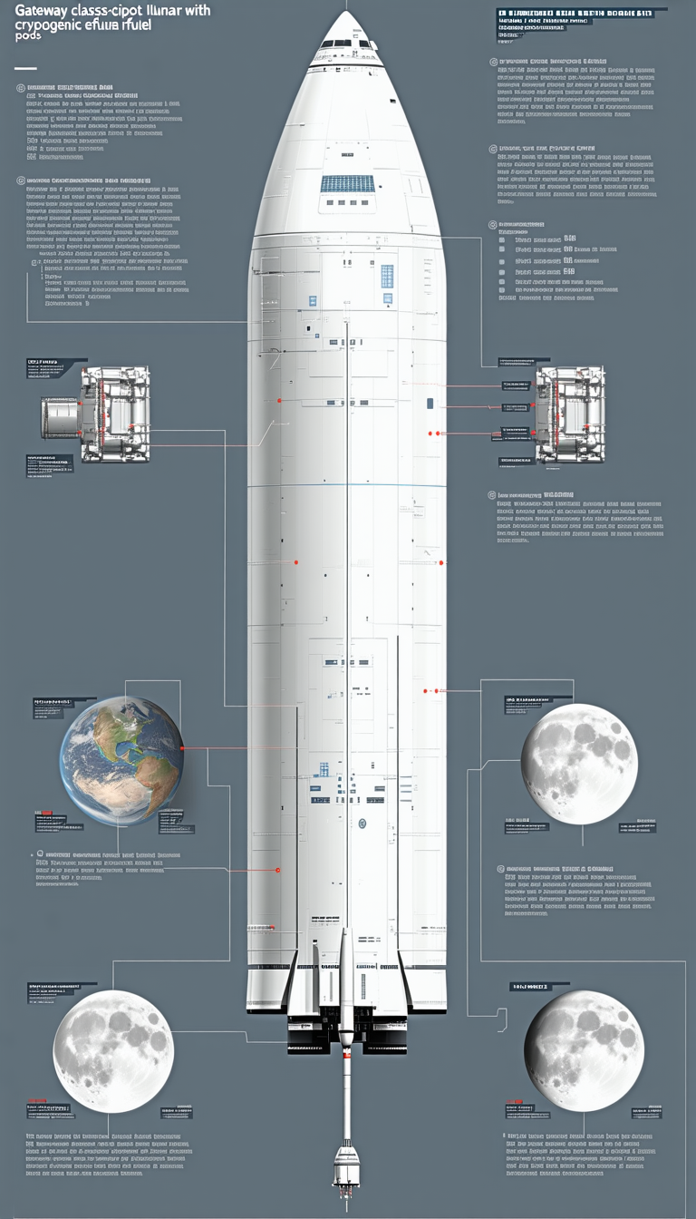 A Large White Rocket Is Shown In A Diagram, With Various Parts Labeled