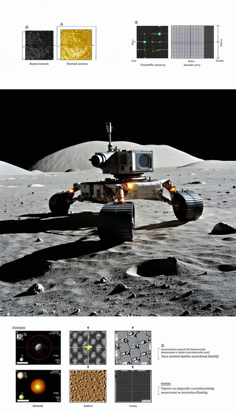 A Robotic Vehicle, Possibly A Rover, Parked On A Rocky Surface