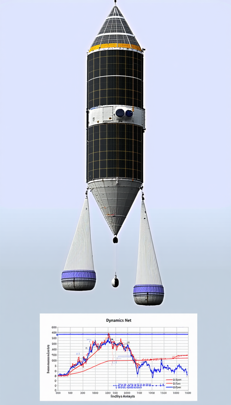 A Large, Cylindrical Spacecraft With A Dome On Top, Floating In The Air
