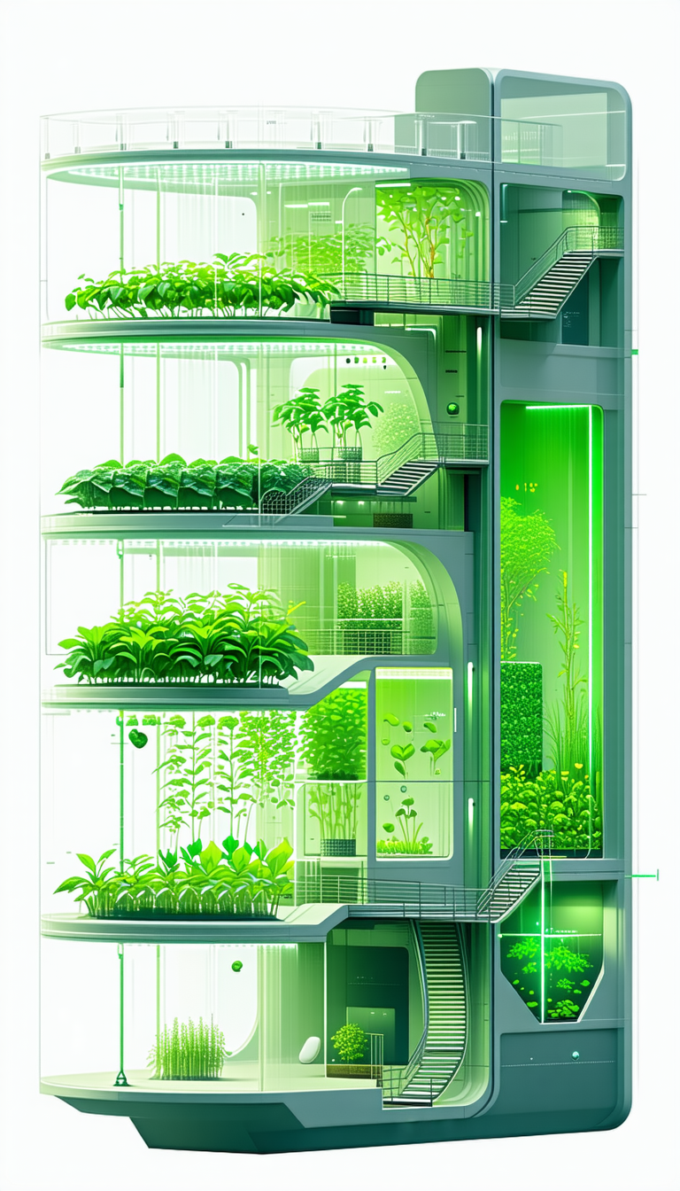 In The Image, There Is A Large Building With A Green And White Color Scheme