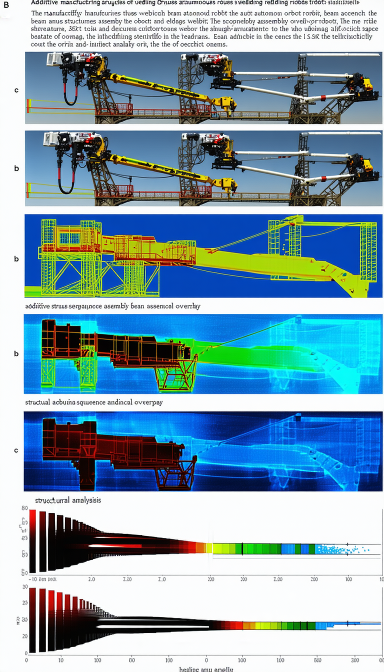The Image Is A Series Of Four Pictures, Each Showing A Different Perspective Of A Large Crane