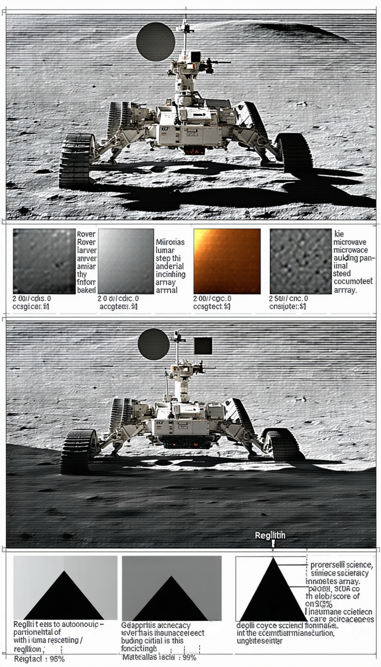 The Image Is A Split Screen Showing Two Different Views Of A Rover On The Moon