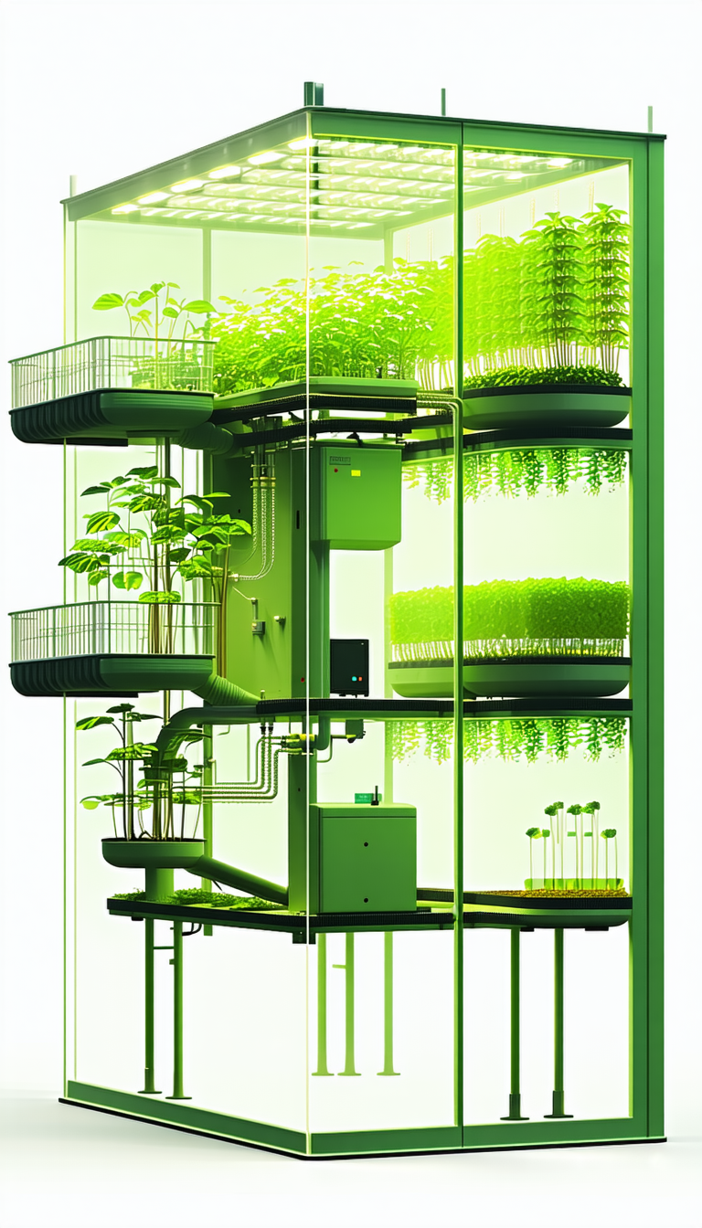 A Large Greenhouse Filled With Various Plants