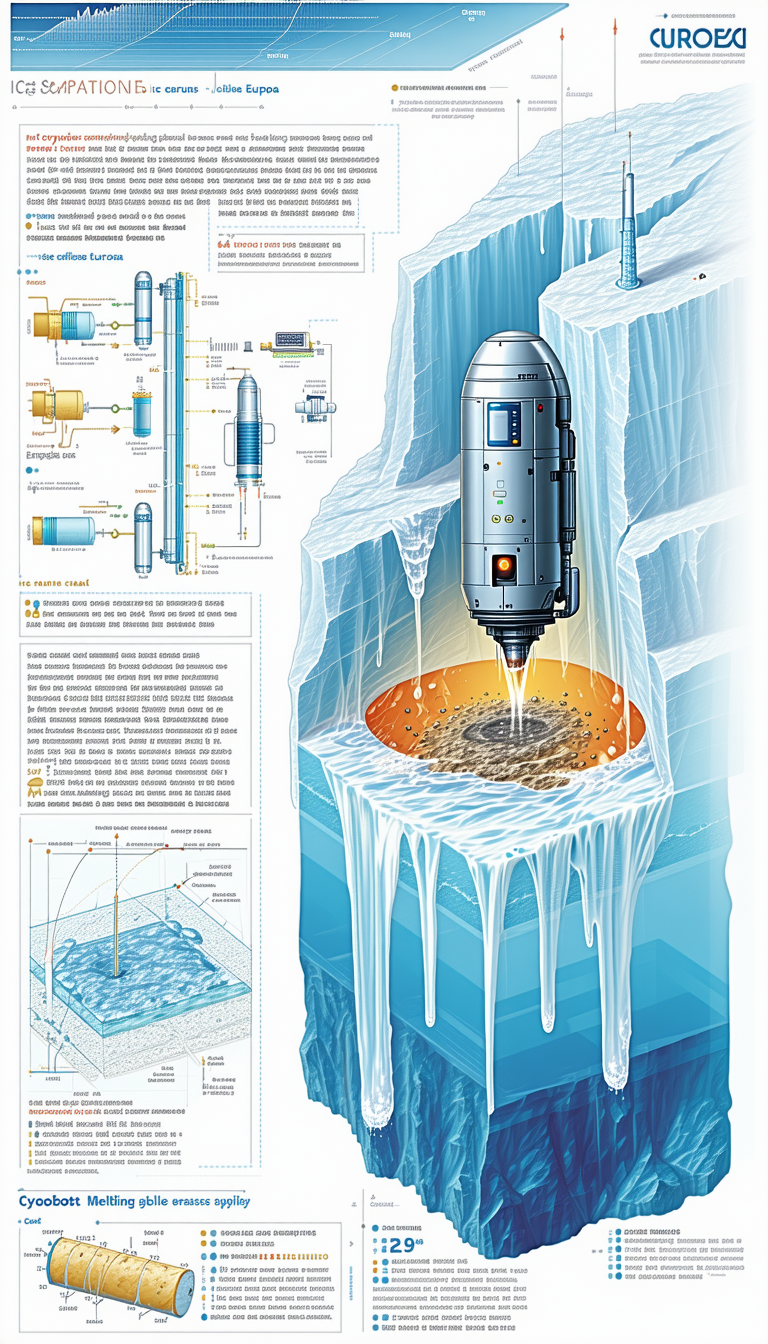 A Large Iceberg Is Shown In A Diagram, With A Large Blue Object On Top Of It
