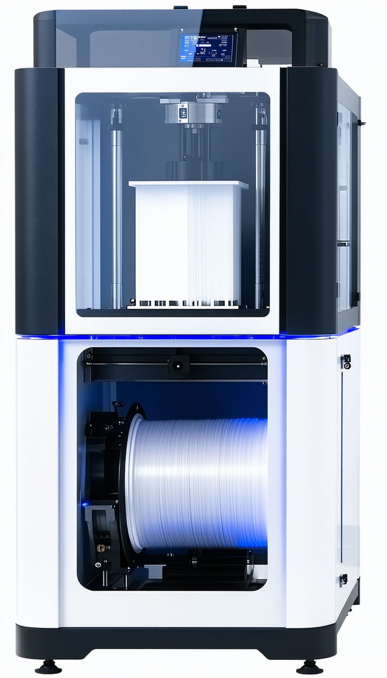 A Large White Machine Is Shown In The Image