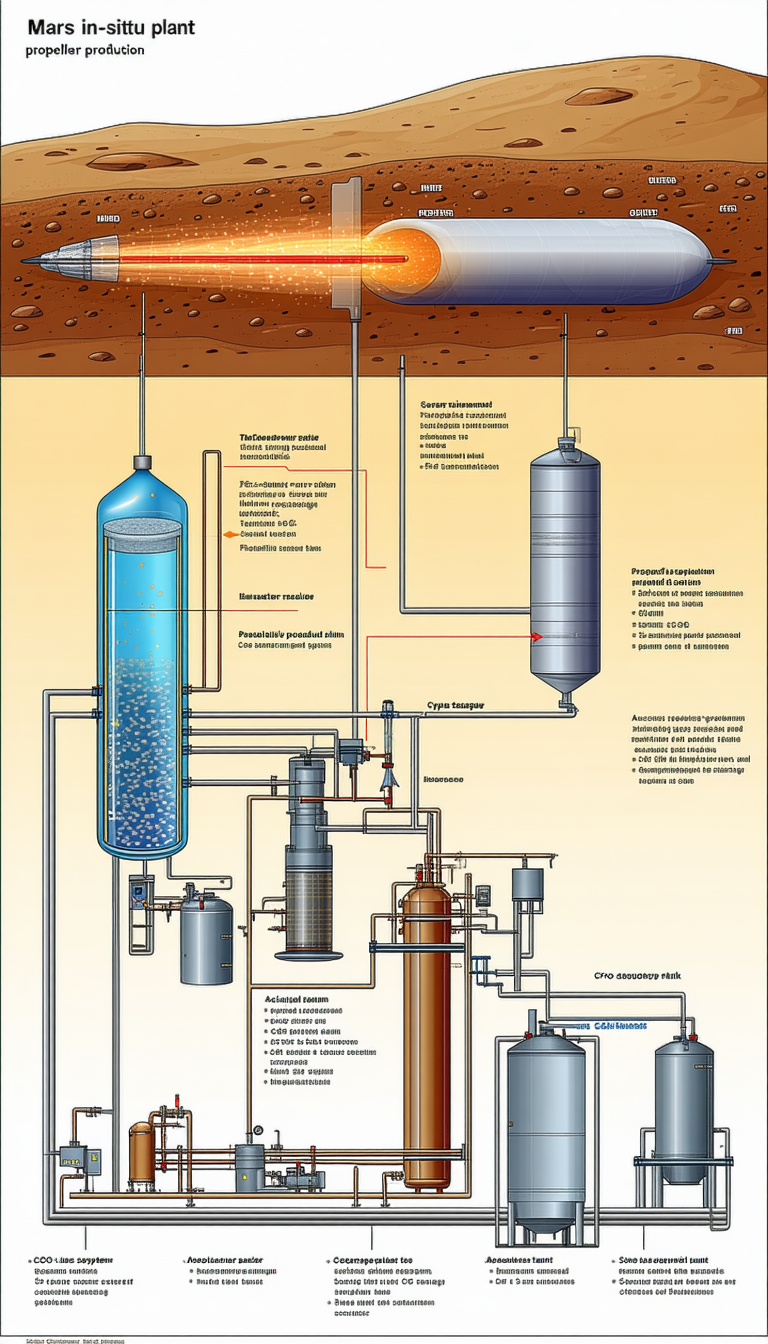 The Image Is A Diagram Of A Chemical Plant, Showing The Process Of Creating A Product