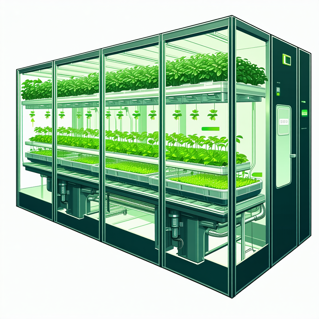 The Image Is A Cartoon Drawing Of A Greenhouse Filled With Plants