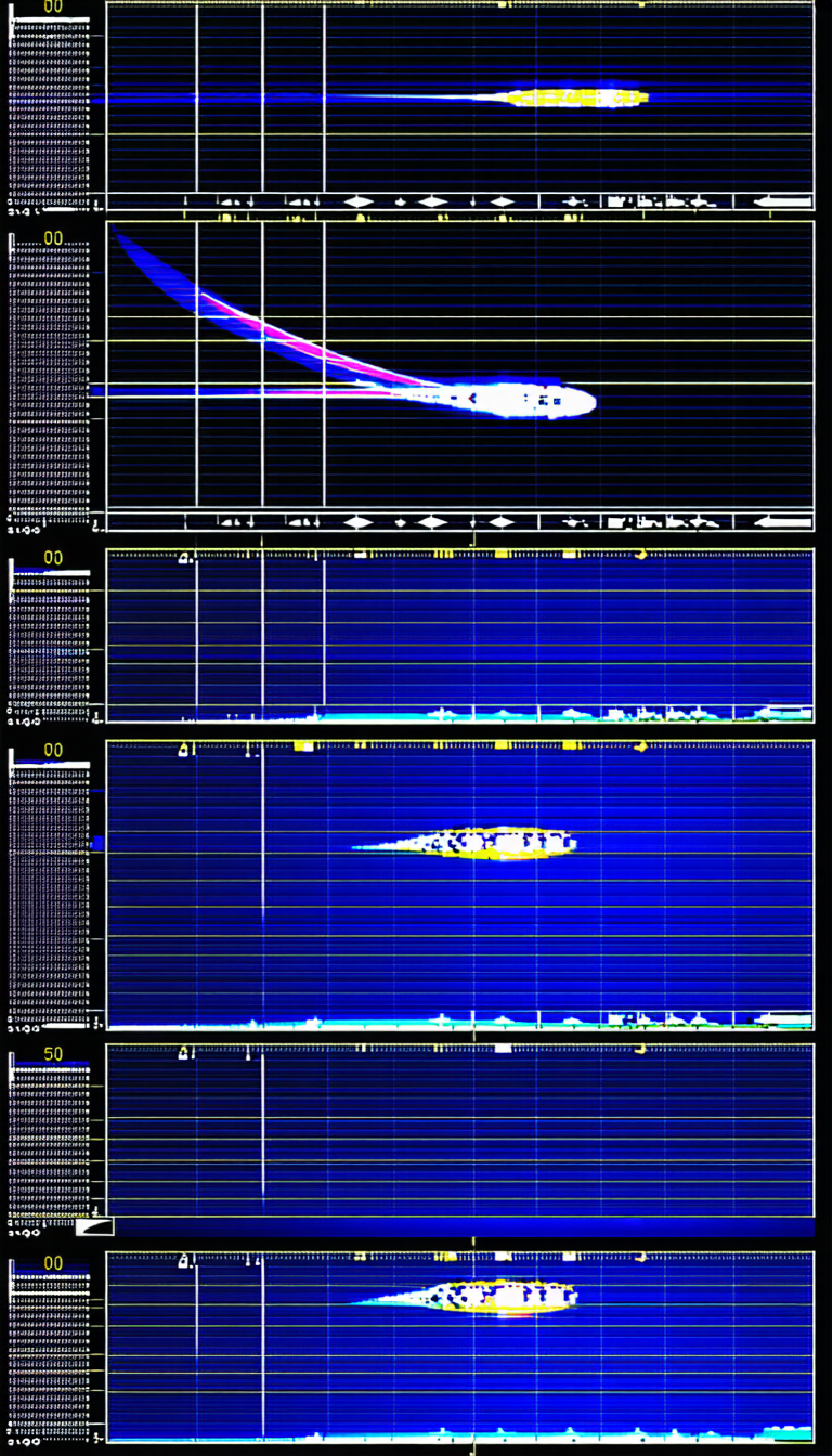 The Image Is A Series Of Graphs And Diagrams, Likely Representing A Scientific Or Technical Concept