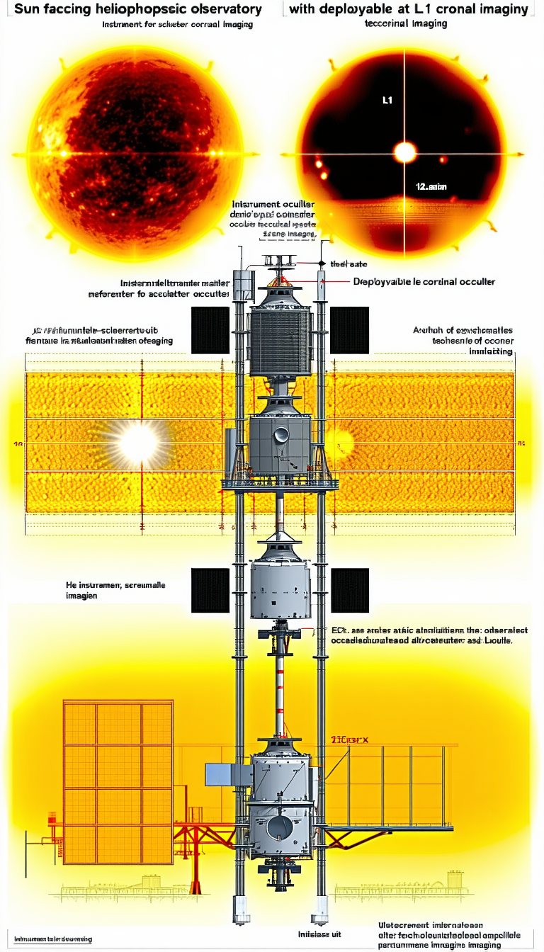 A Large, Tall Structure Is Shown In A Diagram, With A Large Sun In The Upper Left Corner