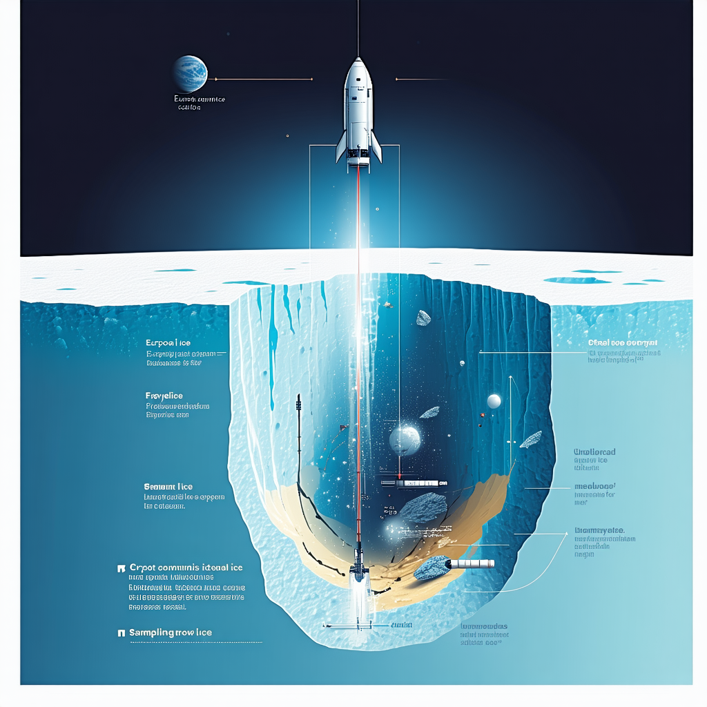 The Image Is A Poster That Shows A Space Shuttle Launching From A Space Station