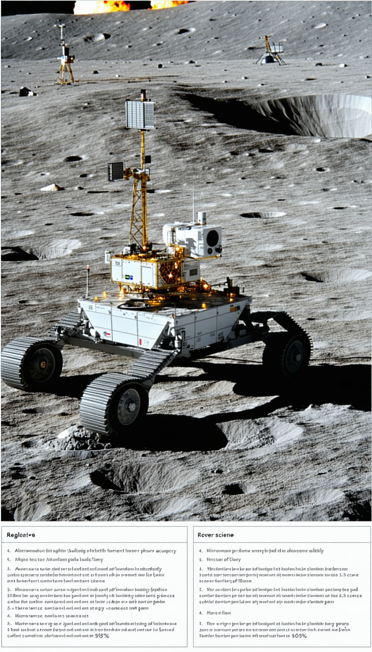 A White Robotic Vehicle, Possibly A Rover, Sitting On A Rocky Surface