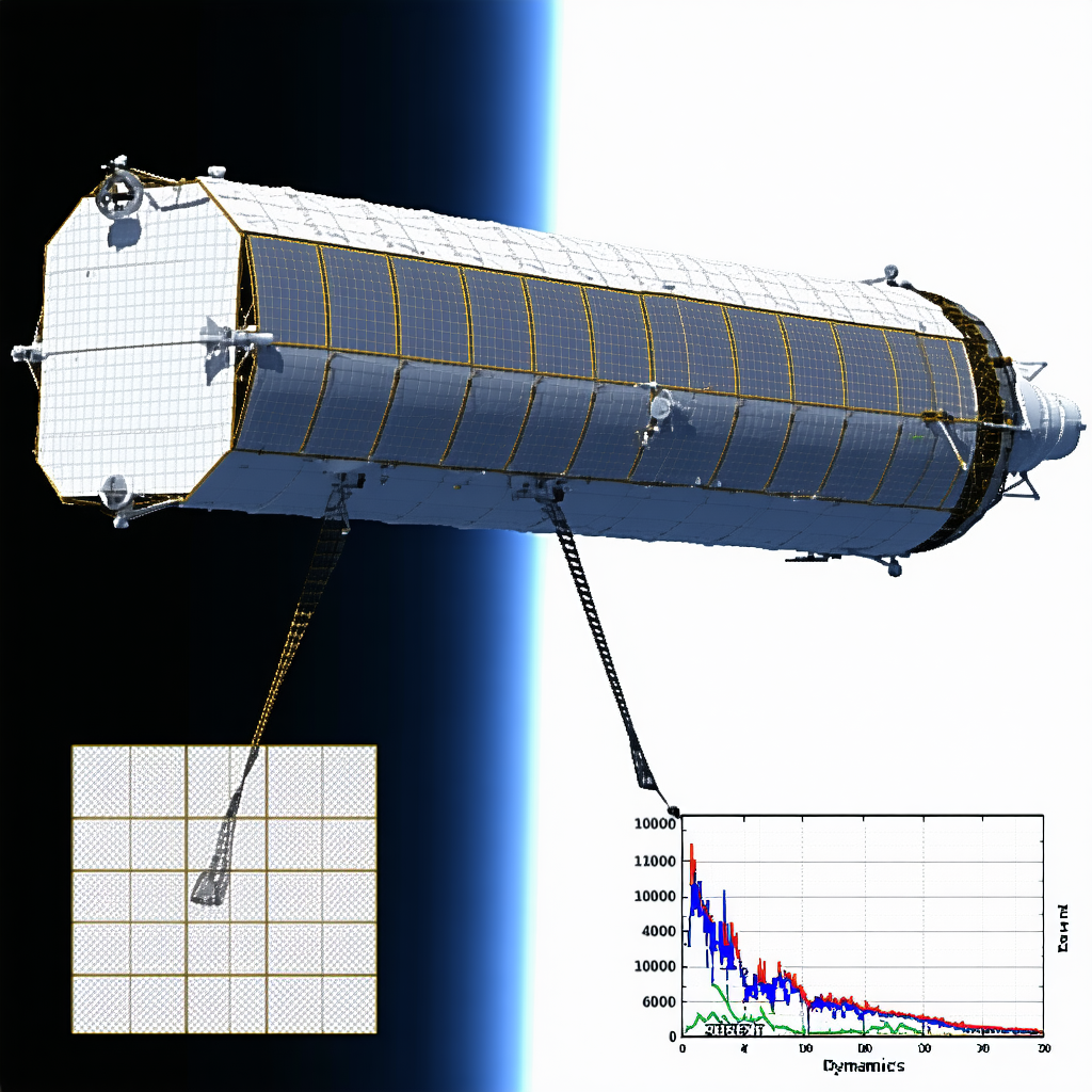 A Large Spacecraft, Possibly A Satellite Or A Space Station, Floating In The Vastness Of Space
