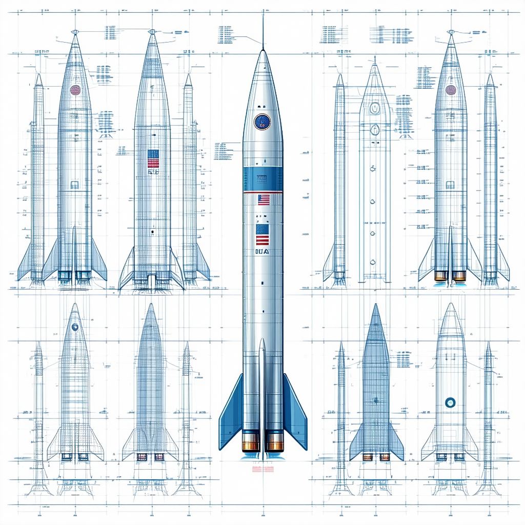 blue white space shuttle shown