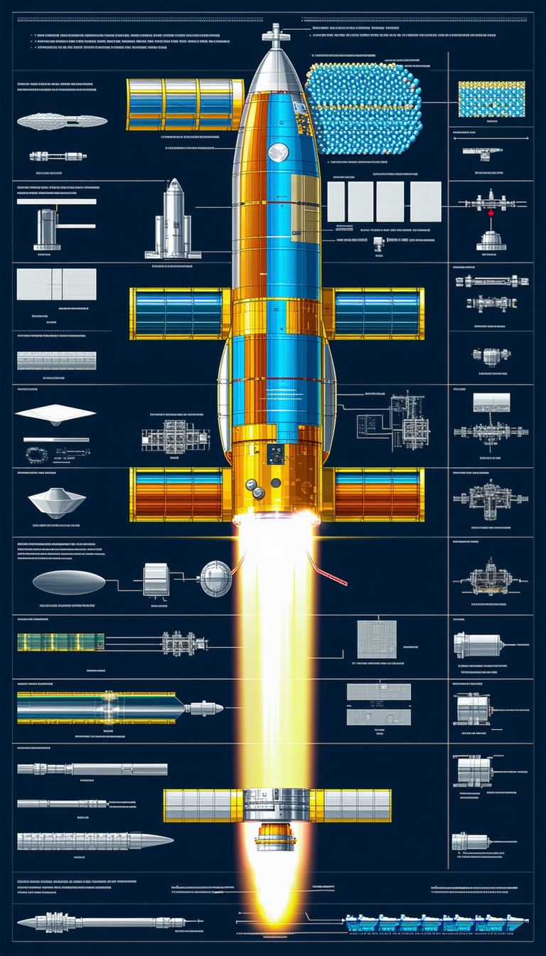 A Large Poster Is Displayed, Showing A Space Shuttle In Various Stages Of Its Launch