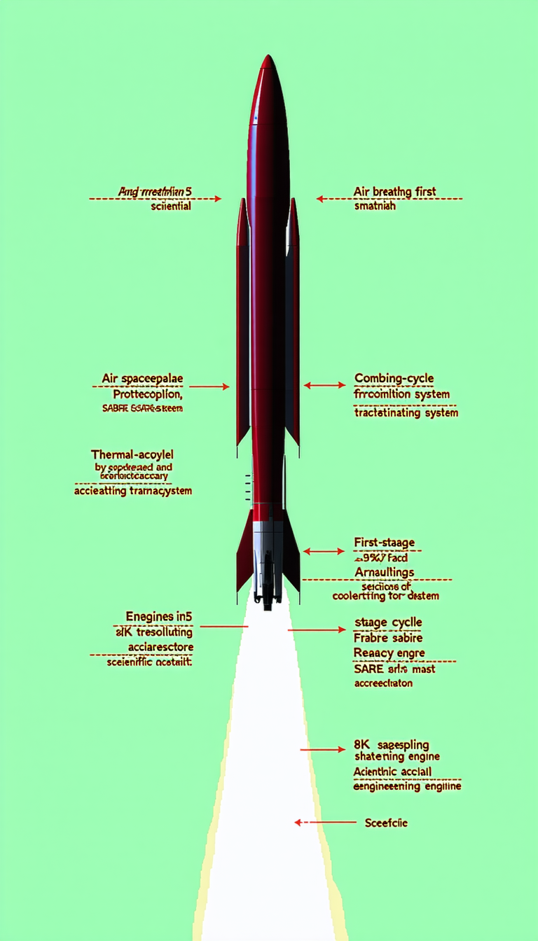 A Diagram Is Displayed On A Green Background, Showing The Different Stages Of A Rocket