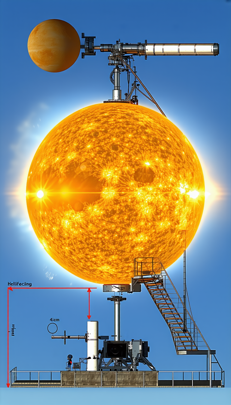 A Large, Bright Yellow Sun With A Metal Structure Surrounding It