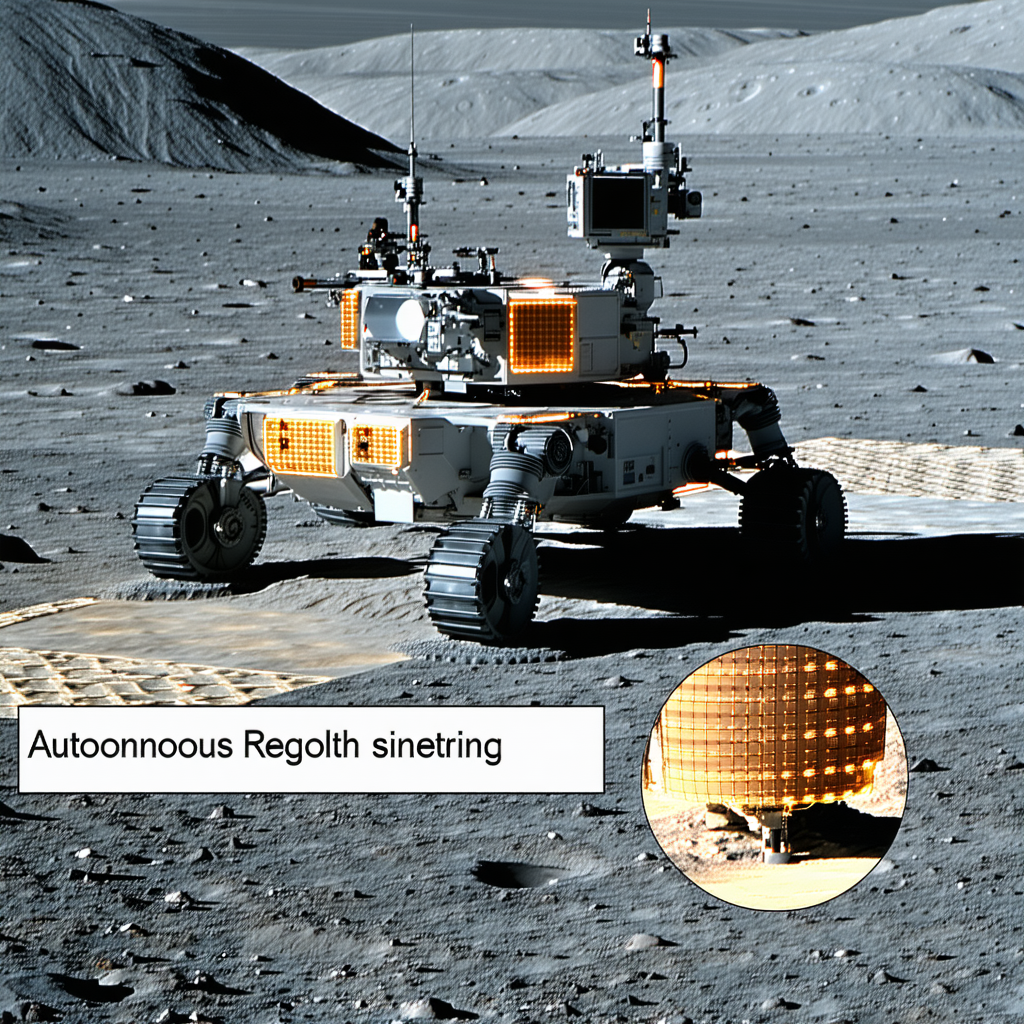 A Robotic Rover On The Surface Of A Planet