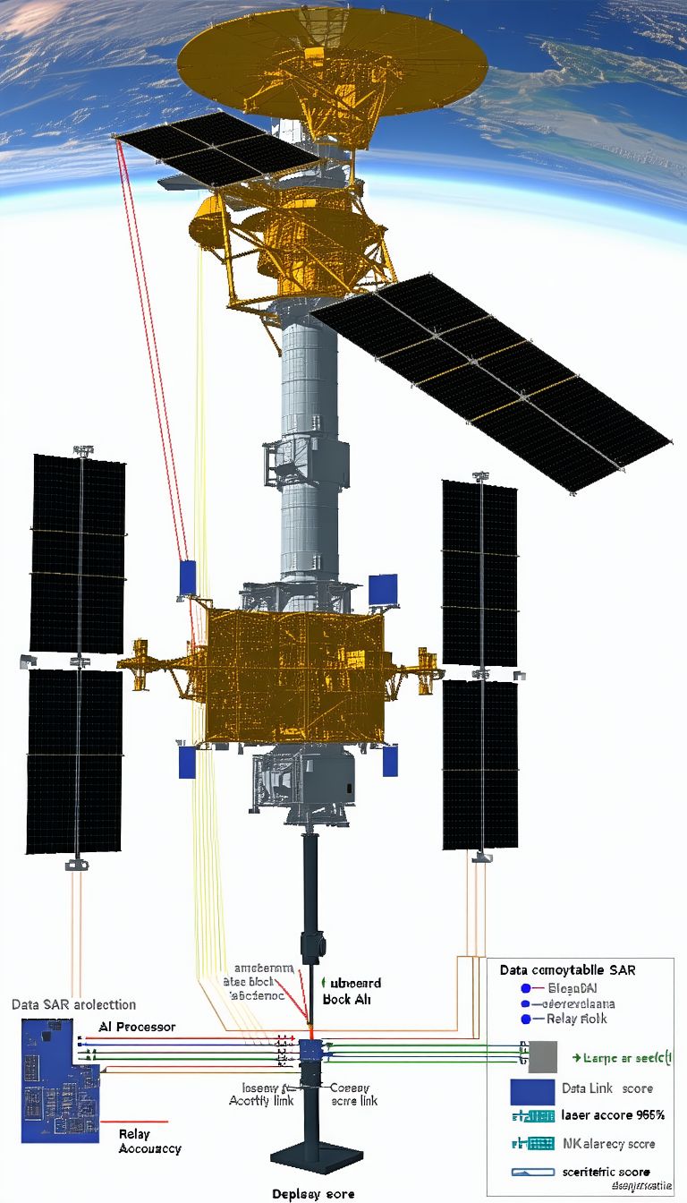 A Space Station With A Large Satellite Dish On Top Of It