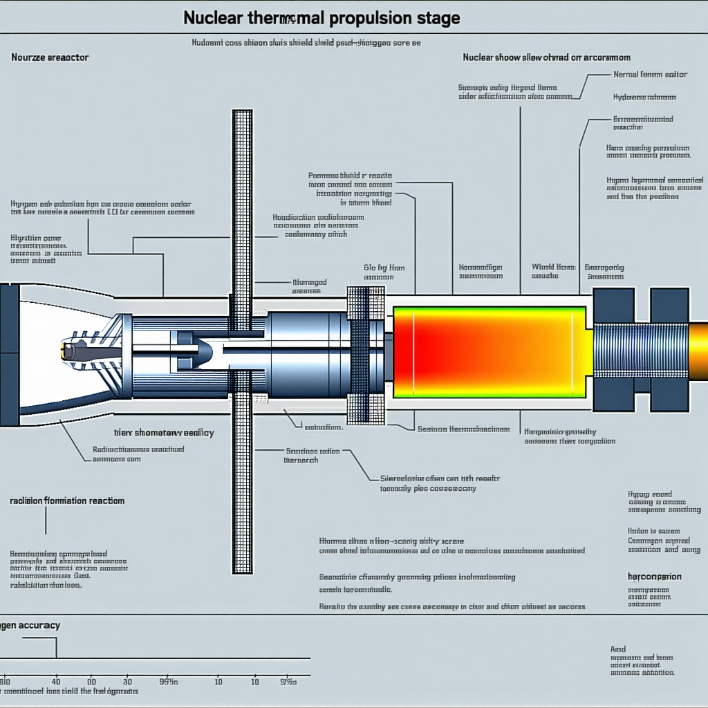 A Diagram Is Displayed On A Blue Background, Showing The Different Stages Of A Nuclear Reactor