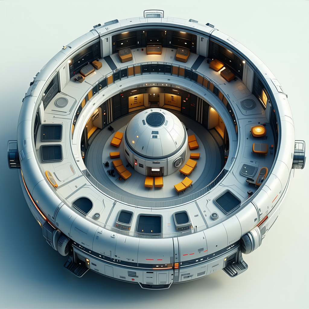 model space station