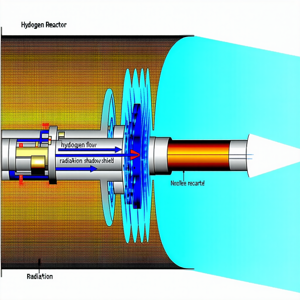 A Diagram Of A Nuclear Reactor, With A Blue Circle In The Center