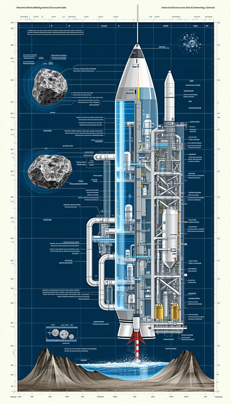 A Large Blue And White Space Shuttle Is Shown In A Diagram