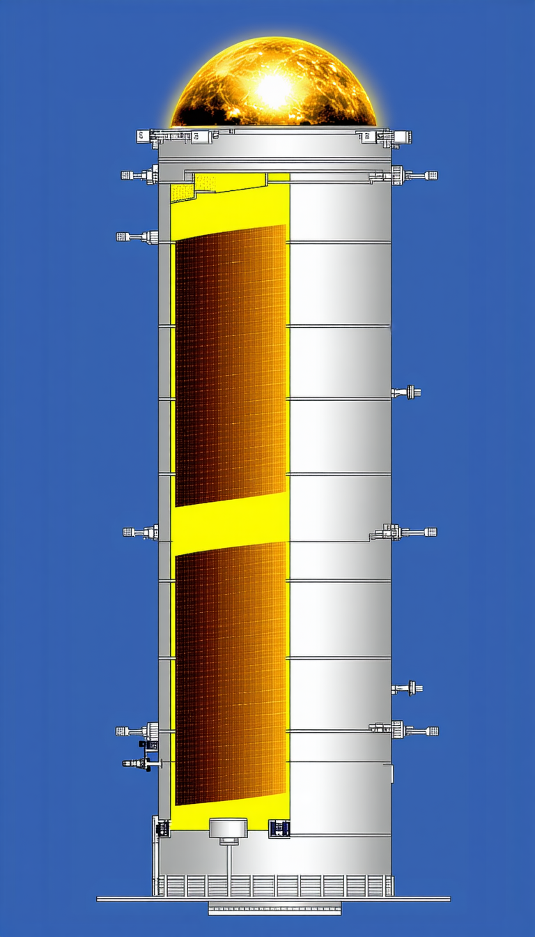A Large, Tall Structure Is Shown In The Image