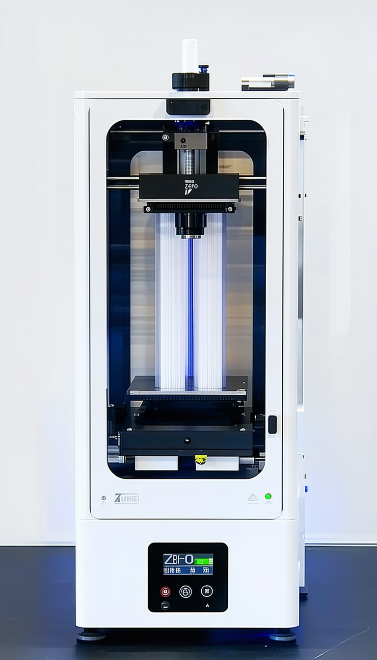 A White Machine Is Sitting On A White Counter