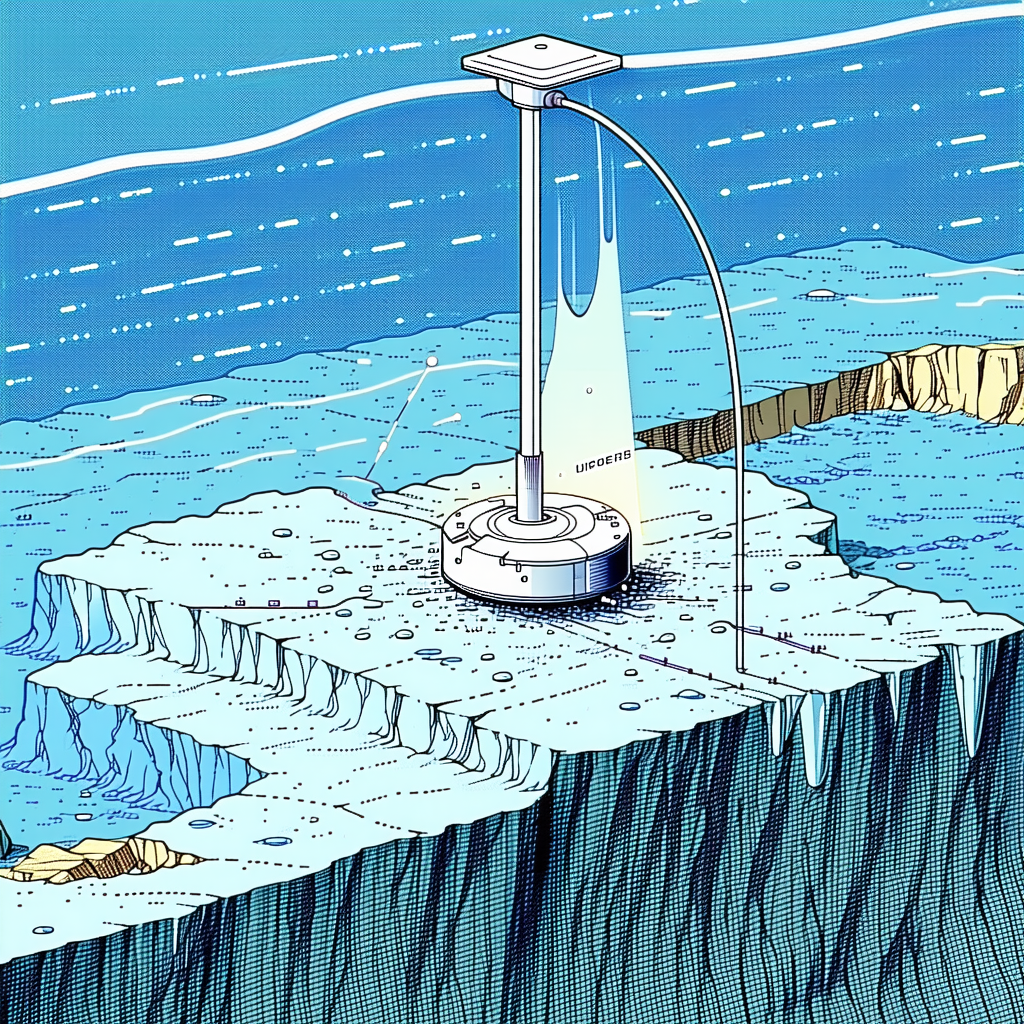 The Image Is A Cartoon Drawing Of A Lighthouse On A Rocky Island