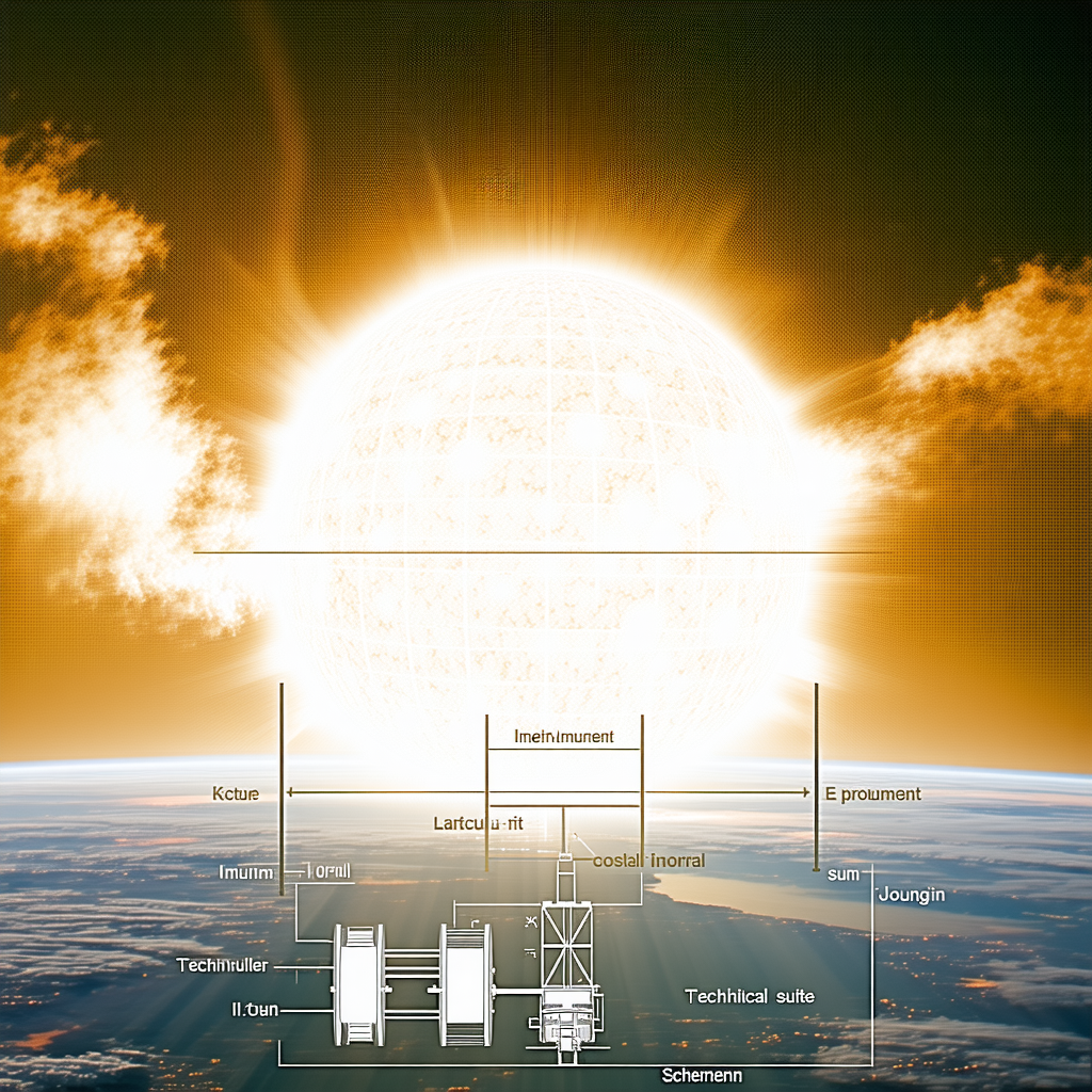 A Sunset With A Bright Sun In The Sky