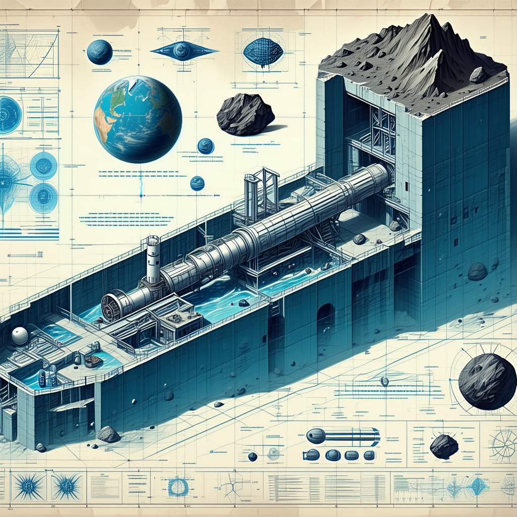 blueprint futuristic space station