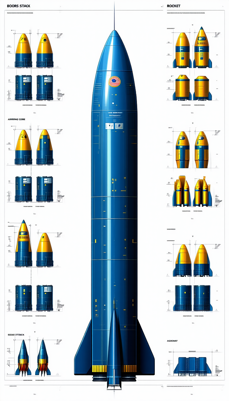 blue rocket shown series diagrams
