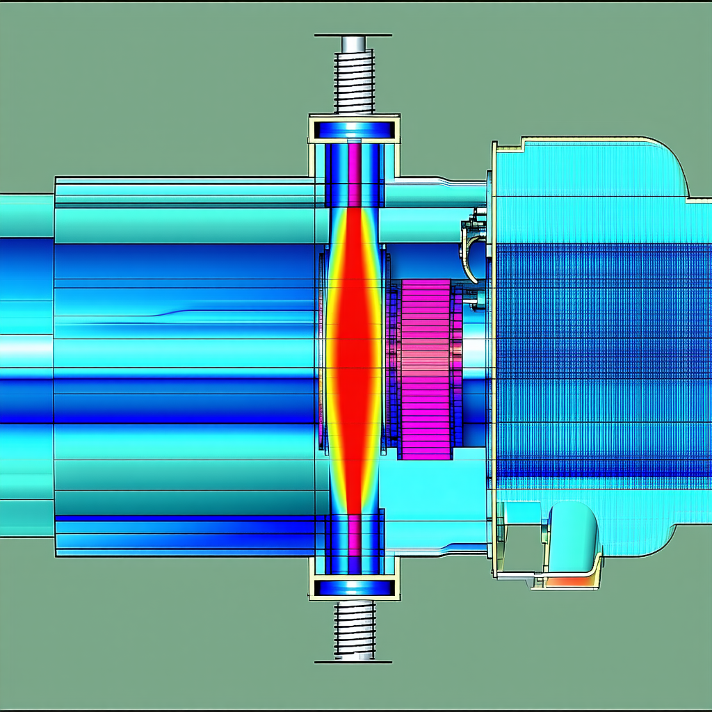 A Blue And White Machine With A Bright Orange Light Inside