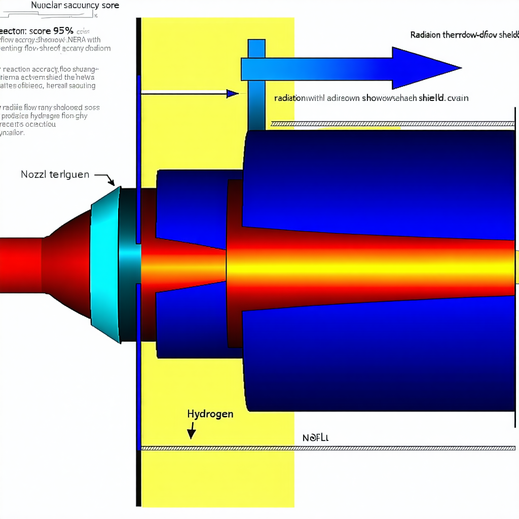 A Diagram Is Shown Of A Nuclear Reactor, With A Blue And Yellow Color Scheme