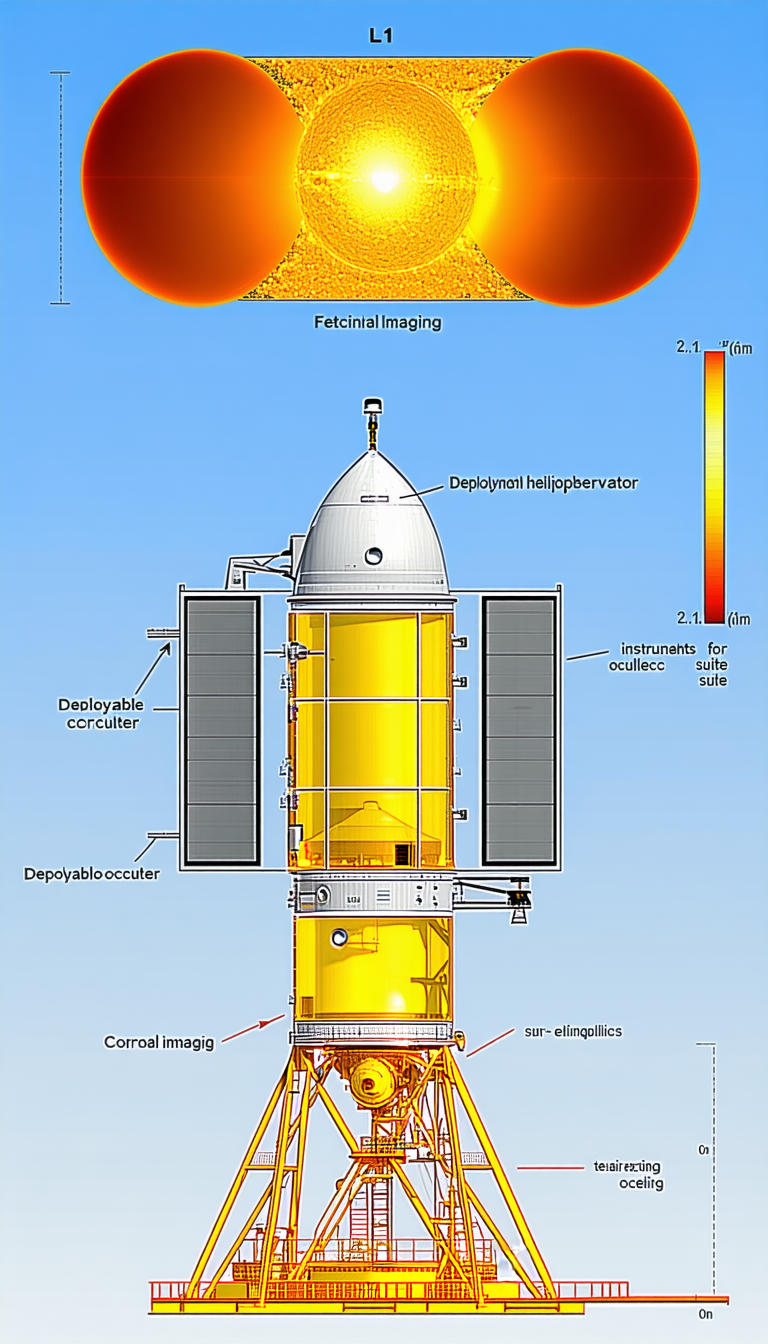 The Image Is A Diagram Of A Spacecraft, Showing Its Various Components And Functions