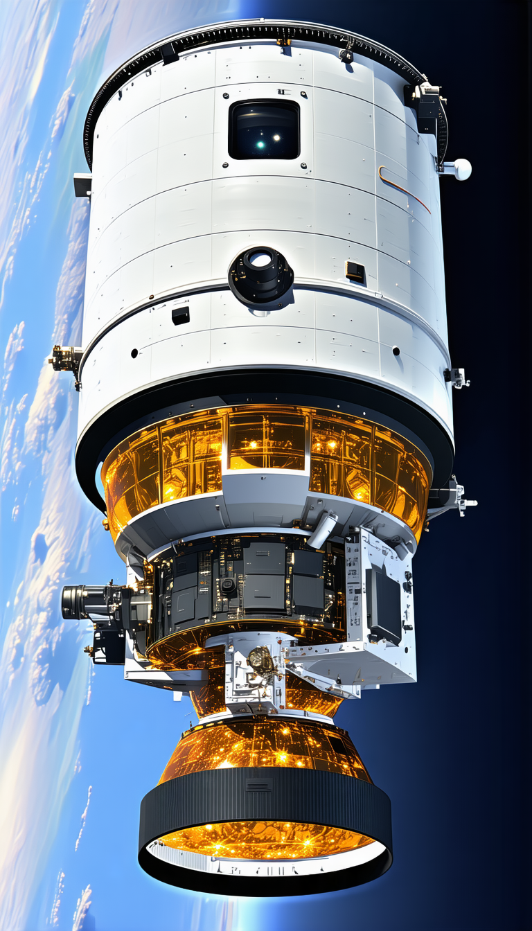 A Space Shuttle Is Shown In A Close-up View, With The Earth Visible In The Background