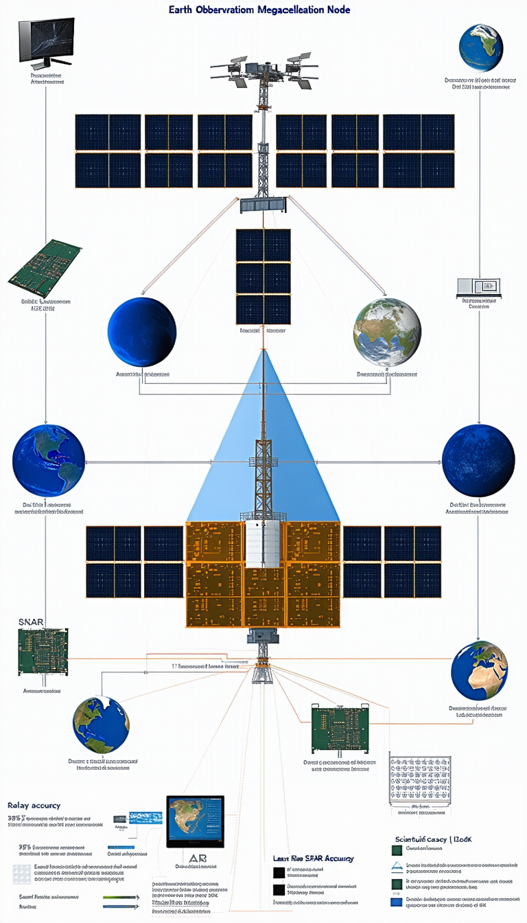 diagram that relationship between satellite